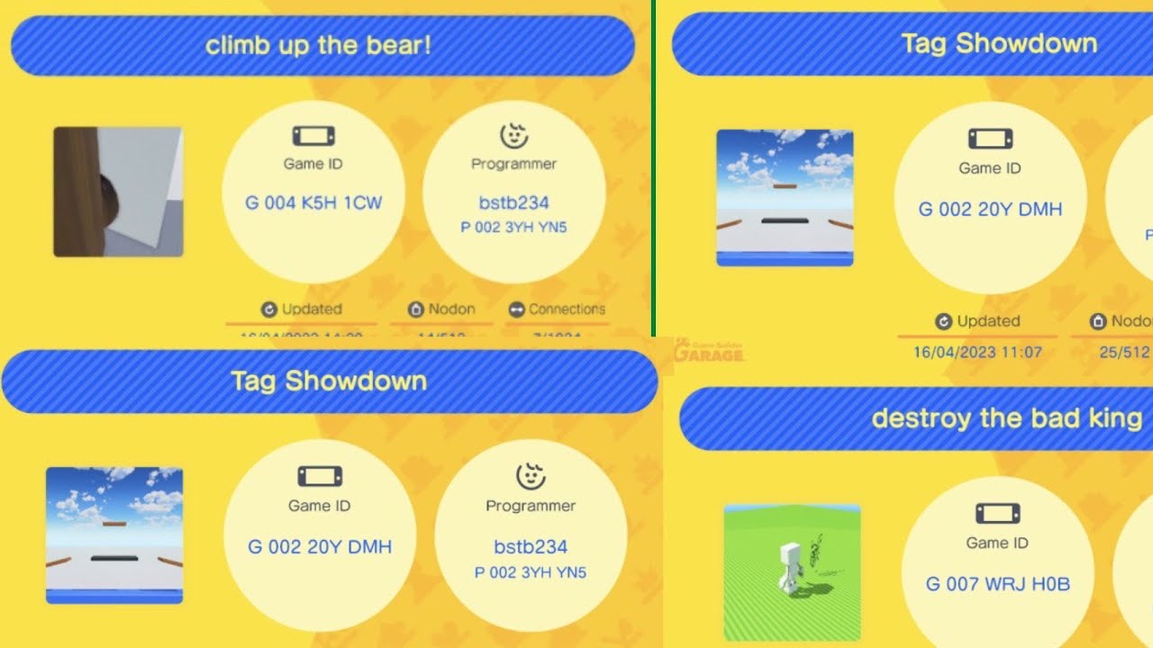 Introducing the PS! Game builder garage games for Nintendo switch - YouTube