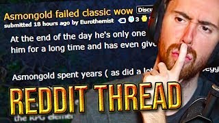 Asmongold FAILED Classic WoW - Reddit Hate Thread On How He Should Play Classic