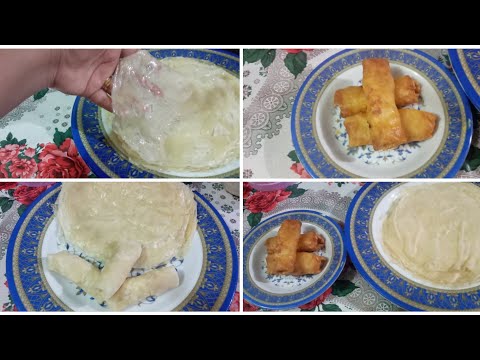 أسهل الطرق لعمل عجينه سبرنج رولز في دقايق تعمليها مقبلات رمضان