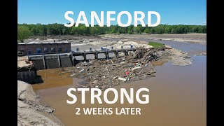 SANFORD MICHIGAN FLOOD - 2 WEEKS LATER - METRO DRONES