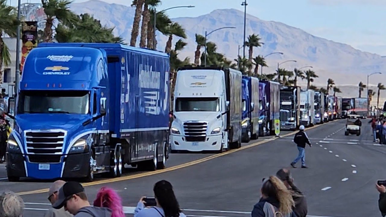 NASCAR Hauler Parade Oct. 18, 2024 at Las Vegas Motor Speedway LVMS!