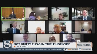 Suspects in triple homicide near Holmen plead not guilty