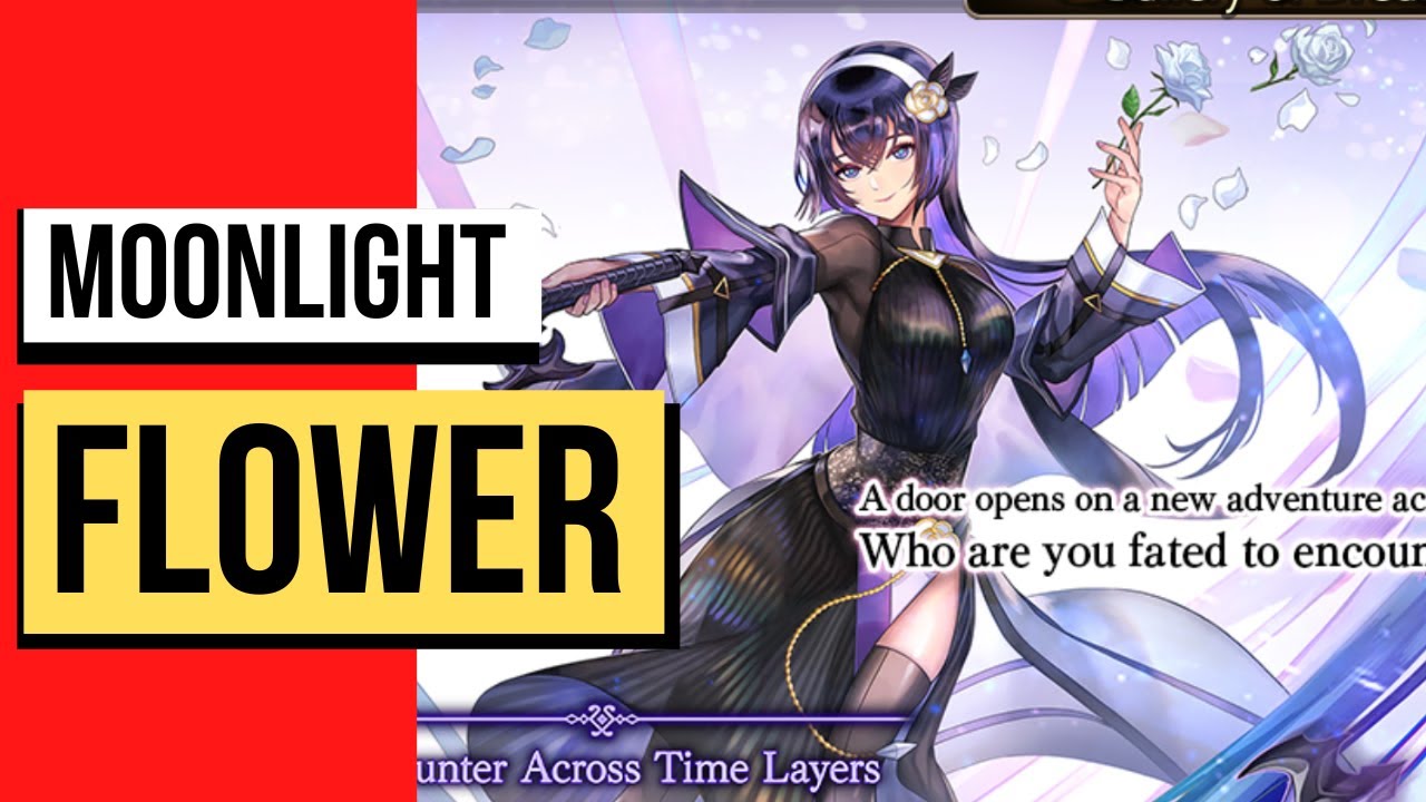 [Another Eden] HISMENA ALTER Banner Pull - Moonlight Flower
