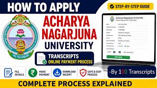 How to Apply Acharya Nagarjuna University Transcripts Online | A step-by-step guide