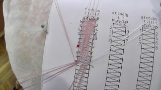 картинка: Плетение на коклюшках. Часть 6. Полотнянка с перевивом всех пар