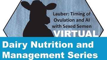 Lauber - Timing of Ovulation and AI with Sexed Semen