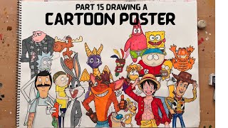 How to draw Spongebob and Patrick step-by-step tutorial
