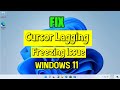 Fix Windows 11 Cursor Lagging - Freezing Issue