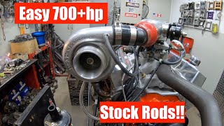 SBC Turbo Makes Easy Power! 7875 Turbo Stock Rods/Crank