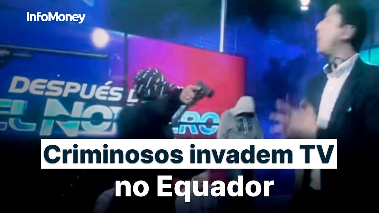 Criminosos invadem TV no Equador; presidente declara que país está em “conflito armado interno”