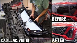 Cadillac VISTIQ Front Bumper Cover Removal & Grill Replacement Guide!