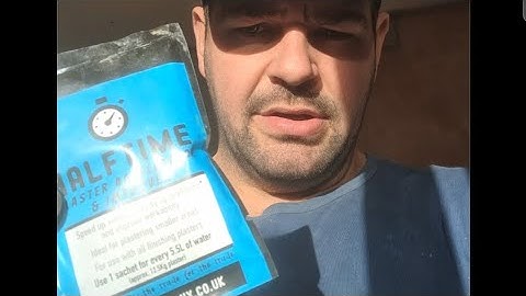 Half time plaster accelerator how to use it