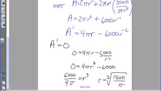 Optimize Material required for a Can -- Juda math