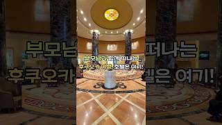 10만원대 후쿠오카 가성비 5성급 호텔, 부모님과 떠난다면 이 호텔로 가보세요! 📍호텔 오쿠라 후쿠오카 #후쿠오카 #후쿠오카여행 #후쿠오카호텔