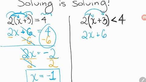 GED Math: Equations vs. Inequalities