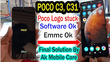Poco C3, C31 Poco logo Stuck Problem 100% Solution | All Poco Redmi Hang On Fast Logo Problem solved