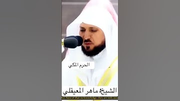 ﴿وقالوا ما هي إلا حياتنا الدنيا نموت ونحيا ﴾ تلاوة جميلة للشيخ: ماهر المعيقلي ~ الحرم المكي.