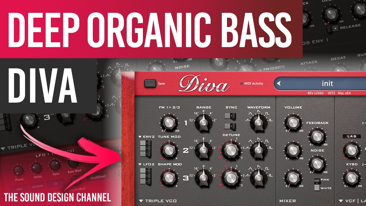 DIVA Tutorial | Deep Organic Bass, Organic Tech - Tutorial