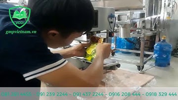 Cung cấp máy ép miệng túi liên tục dạng đứng - máy niêm phong túi, máy hàn miệng túi liên tục