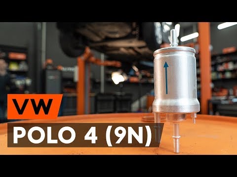 Video: Kā nomainīt VW Polo degvielas filtru?