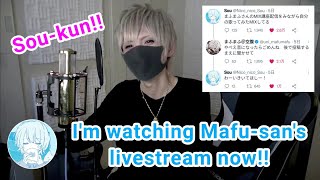 【Mafumafu Sou English】Mafumafu replies to Sou!! - Lesson on mixing songs【まふまふ/Sou】