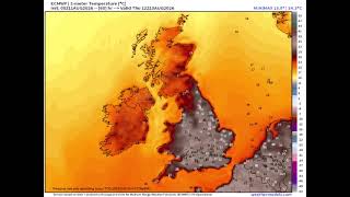 ECMWF United Kingdom 2-m Temperature 11th-15th Aug