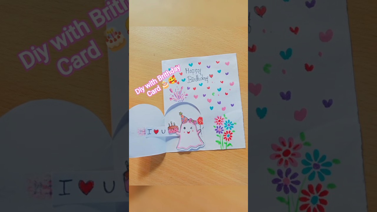 Diy with Brithday Card tutorial 🤗💫