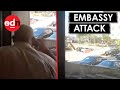 Terrifying Moment Gunmen Attack US Embassy in Lebanon