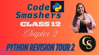 PYTHON REVISION TOUR 2(part 1)