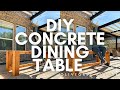 We made a DIY Concrete Outdoor Dining Table...barely!