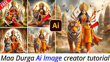 Maa Durga Ai image editing tutorial || Navratri Special 3D photo Editing #bing #jaymataji