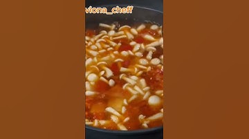 Thumbnail of ide resep sup tahu jamur yang kental dengan aroma kaldu tomat terasa asam manis yang sangat nikmat