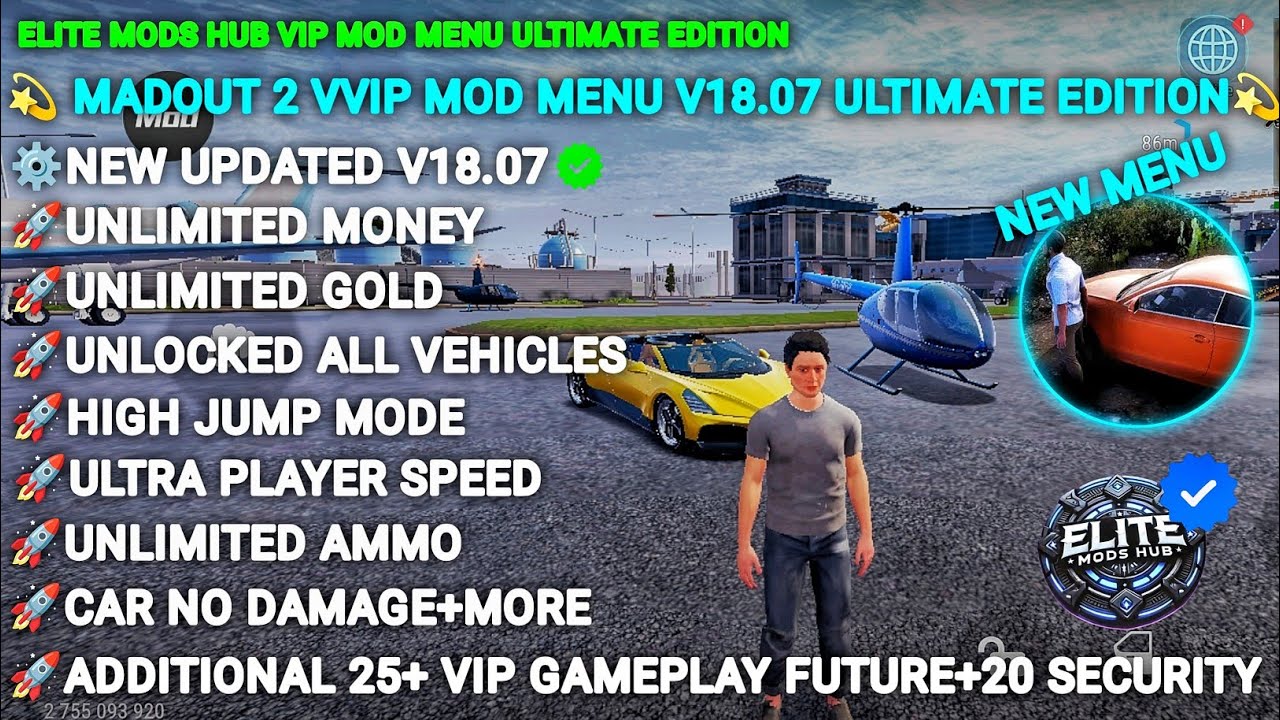 MADOUT2 MOD APK V18.07 🔥 Unlimited Money and Diamond, All Vehicles Unlocked, Unlimited Ammo | 2026