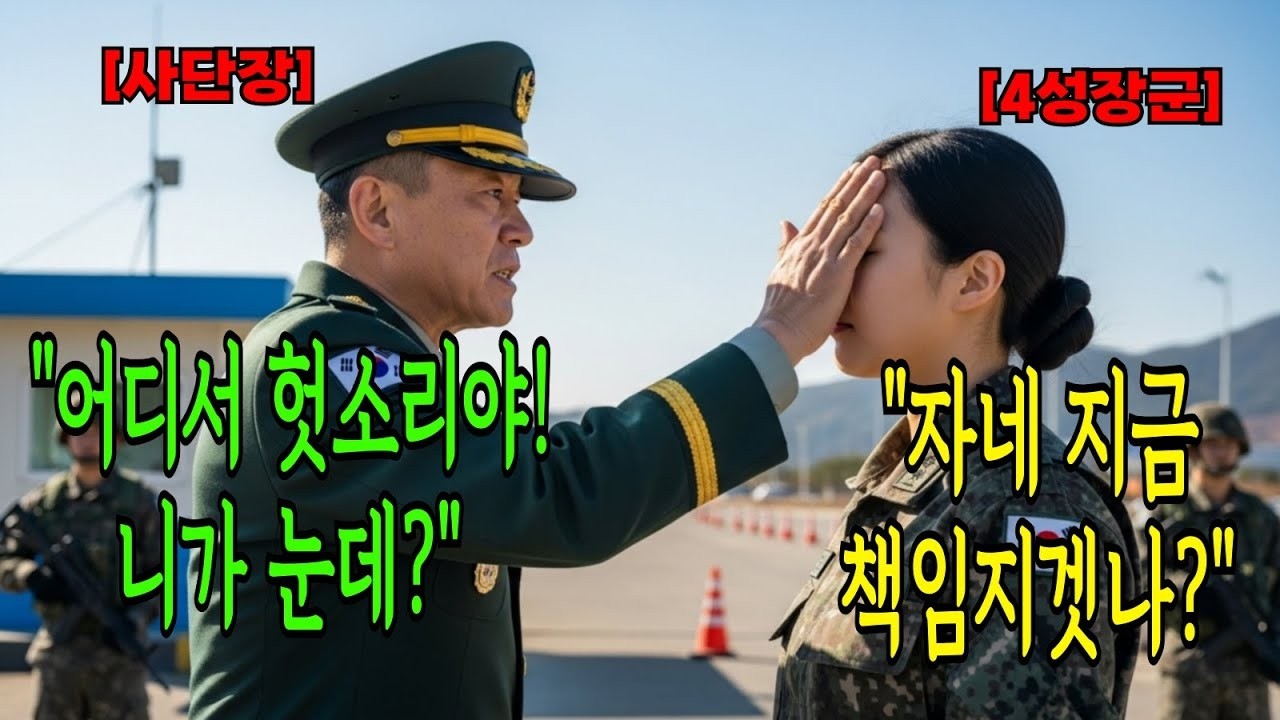 '니 계급이 뭐냐  어디서 나대냐 ' 위병소 앞 여군에게 뺨을 때린 사단장, 그러나 다음날 사단장은 바뀌게 되었는데