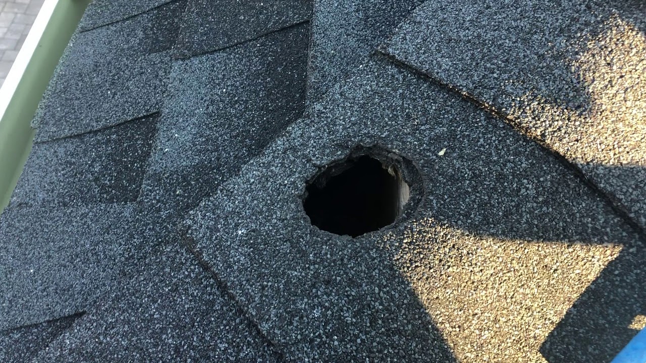 Fixing Up Hole in the Roof in Long Branch, NJ YouTube