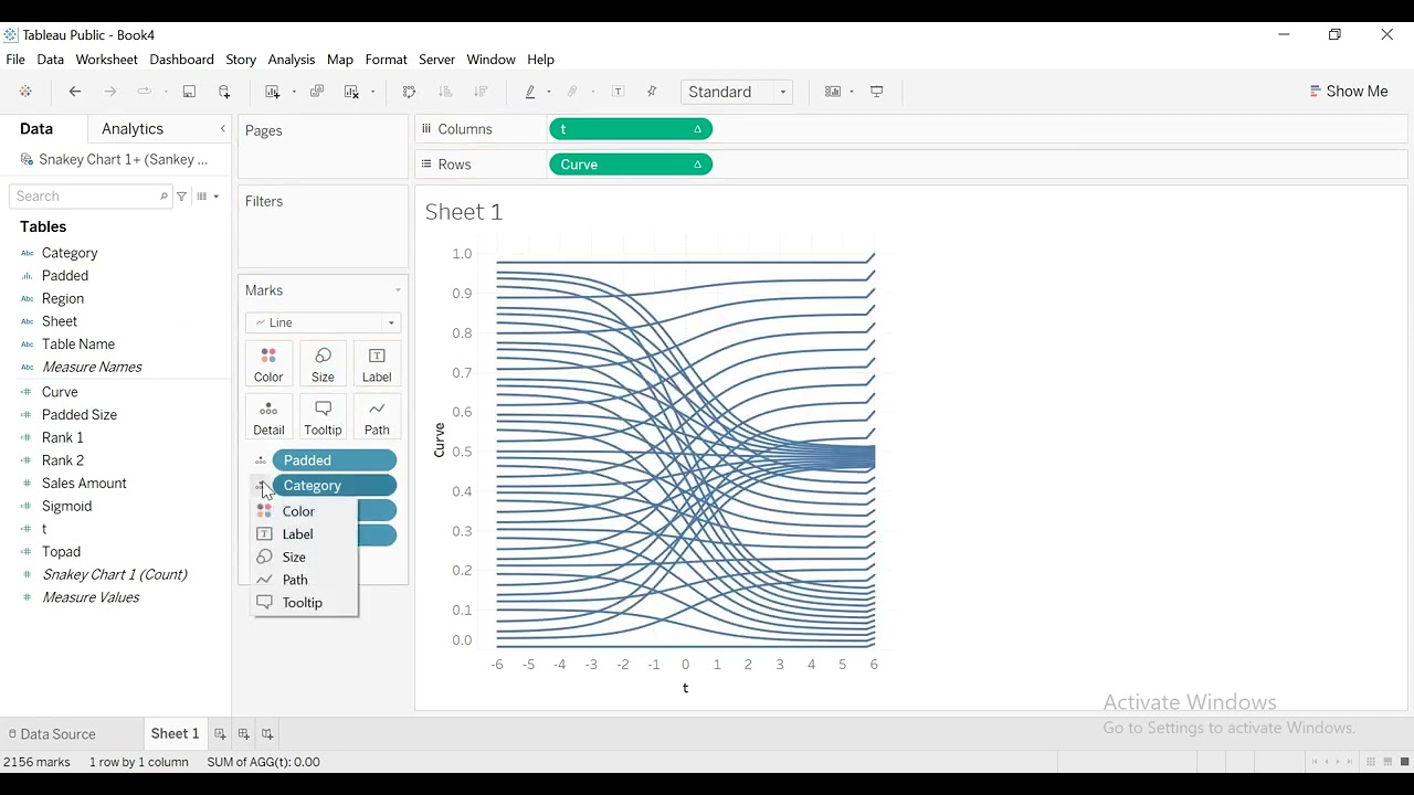 Learn how to create a Sankey Chart in Tableau