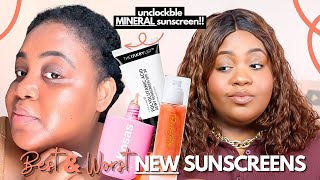 Best Mineral Sunscreen for Dark/Black Skin! I Tried 10 *NEW* Sunscreens for Dark/Black Skin