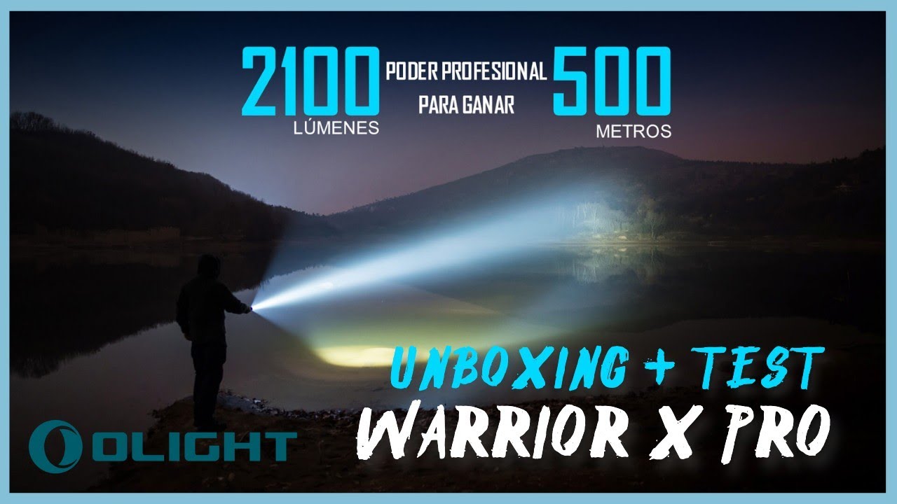 🔦 WARRIOR X PRO de OLIGHT [ Unboxing + test de luz ] 