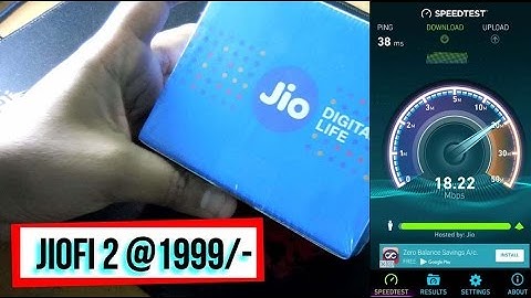 JioFi M2 Quick Unboxing & SpeedTest