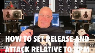How to set release and attack settings relative to a mix BPM in mastering