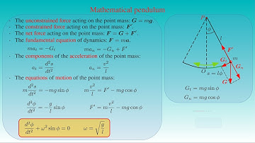Mathematical pendulum