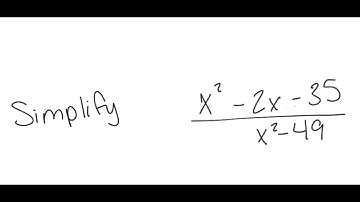 Rational Expressions: Simplify (x^2 - 2x - 35)/(x^2 - 49)