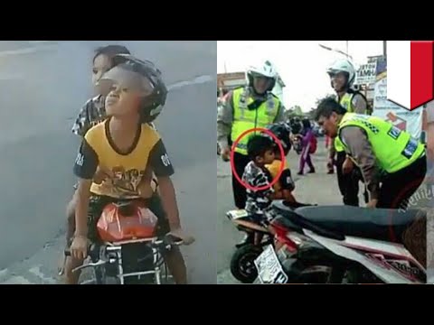 Bocah TK Ditilang Polisi, Ekspresinya Bikin Geli - TomoNews