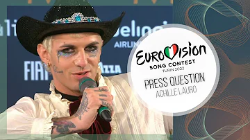 PRESS QUESTION ► Achille Lauro (San Marino Eurovision 2022)