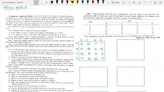 Assignment problem