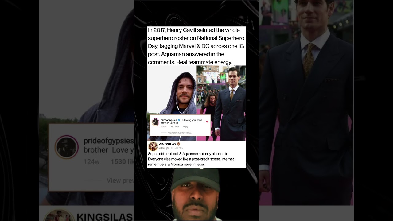 In 2017, Henry Cavill saluted the whole superhero roster on National Superhero Day, tagging Marvel