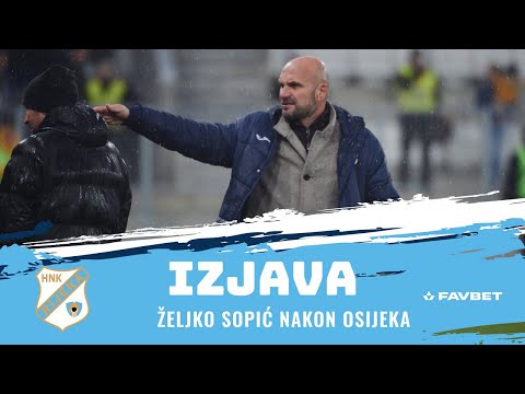 Željko Sopić nakon Osijeka - 17. kolo (2023./2024.)