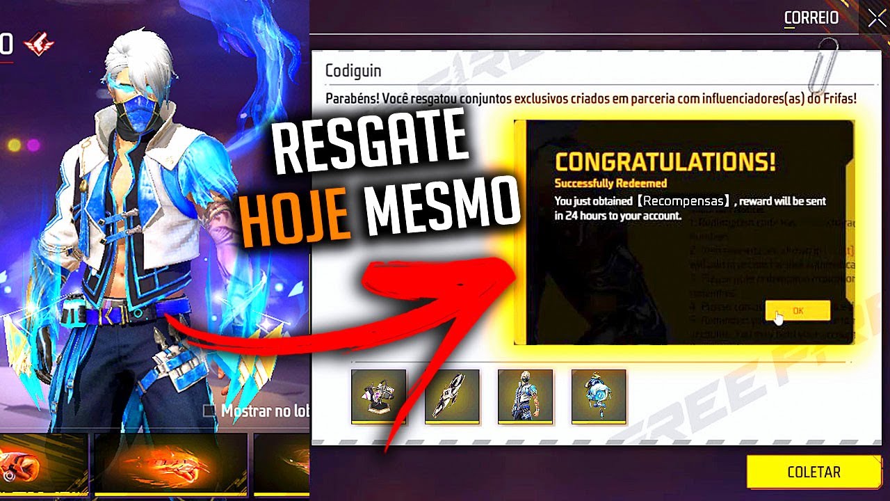 CODIGUIN FF: novo código Free Fire Gola Alta 2023; veja como resgatar no  Rewards em 2023