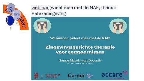 Webinar weet mee met de NAE, thema Betekenisgeving
