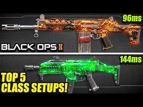 BLACK OPS 2: TOP 5 FASTEST TTK LOADOUTS TO USE! (Black Ops 2 Best Class Setups) BO2 Best Guns